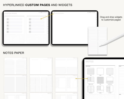 Digital planner, Goodnotes planner, iPad planner, Notability planner, Dated digital planner, Digital calendar